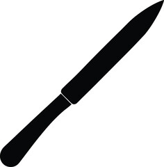 Scalpel Silhouette Vector Art Illustration