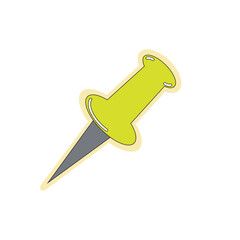 green push pin