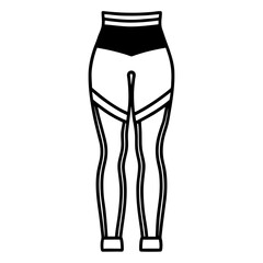 Simple Leggings Illustration on White