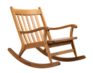 rocking chair isolated on white