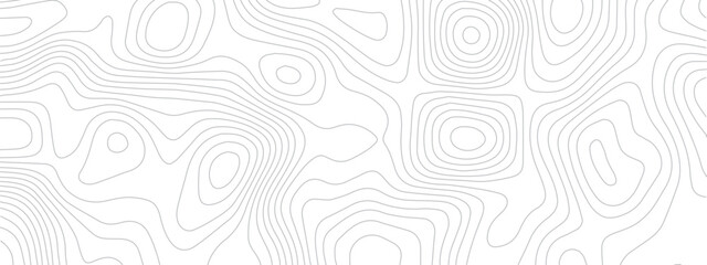 Seamless Grid Pattern Combining Topography, Technology Lines, and Discovery Areas Represented in Geometric Styles
