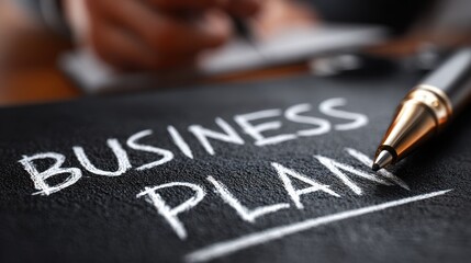 Fototapeta premium Crafting a Winning Business Plan