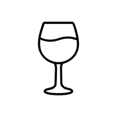 wine glass isolated on white background