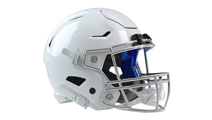 Naklejka premium White football helmet profile