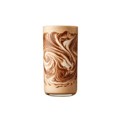 Swirled Chocolate Mocha Smoothie in Glass