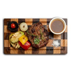 Fried beefsteak, juicy, grilled, tender, homemade, plated, closeup, delicious, gourmet, steak, beef, meat, traditional, savory, flavorful, cooked, dinner, cuisine, fresh, restaurant, appetizing, aroma