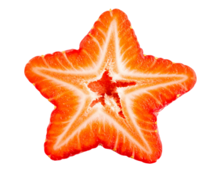 red star on white background