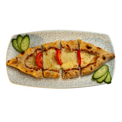 Samosa traditional pastry stuffed with meat and onions, golden baked triangle, Central Asian cuisine, delicious snack