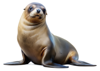 marine mammal isolated on transparent background