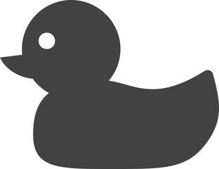Rubber duck silhouette rubber duck icon illustration design