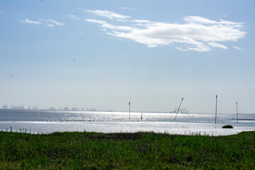 Nordseek&uuml;ste in Fedderwardersiel aus der Gemeinde Butjadingen am Morgen.