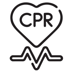 Modern Medical Heart CPR Logo Design