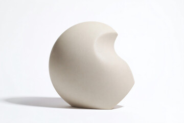 a white vase sitting on top of a white surface