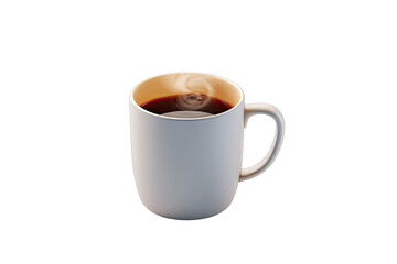 Obraz premium A mug of hot coffee with steam