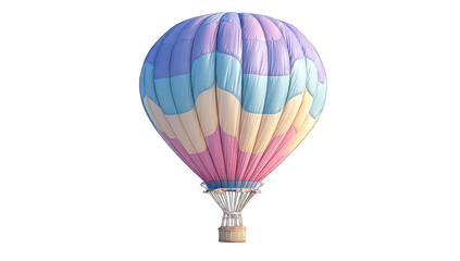 Fototapeta premium Pastel hot air balloon against black