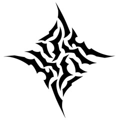 Obraz premium Abstract Cybersigilism Vector Glyph