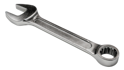 Metal wrench, studio shot