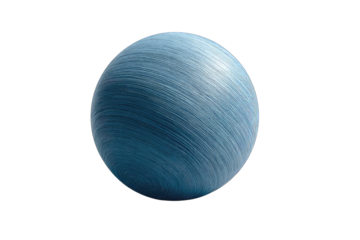 A smooth, textured blue sphere