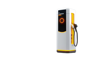 Modern electric vehicle charging station (2)