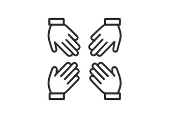 Clapping hands in a pattern symbolizing appreciation and engagement at an event or performance