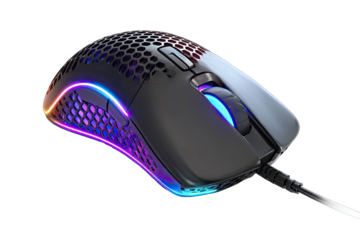 Gaming mouse with vibrant lighting