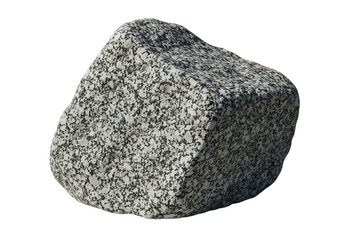 Fototapeta premium Granite rock isolated on transparent background