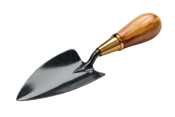 Small garden trowel,  wood handle