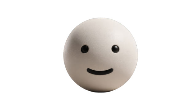 Simple, round, happy face