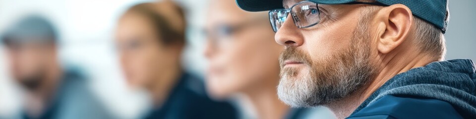 Obraz premium Community workshop teaches metal surface inspection techniques to local residents