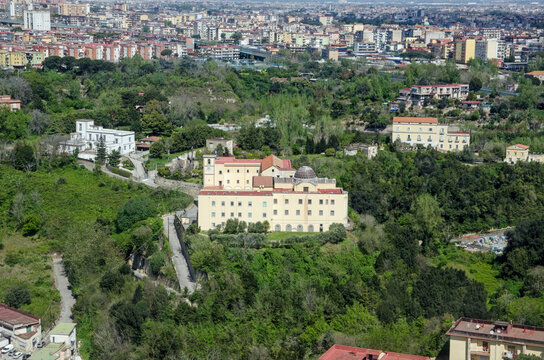 Chiesa di Santa Maria ai Monti (Padri Passionisti), aerial view, Naples