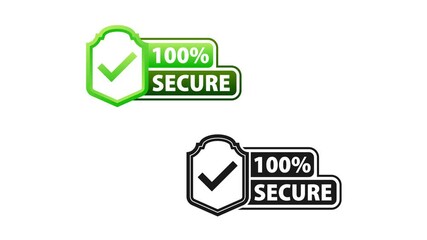 Secure Connection Showing 100 Percent Secure Sign