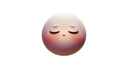 A digital sad emoji