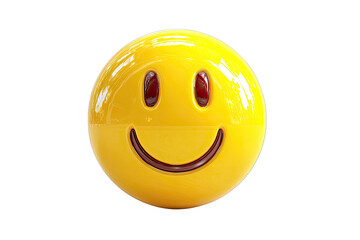 Fototapeta premium Happy emoticon, 3D rendering