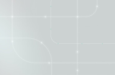 Blue glowing fiber optic lines streaming into multiple points