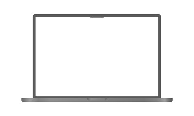 Easily display your designs on this laptop mockup, complete with a transparent background and a blank, customizable screen