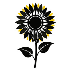 sunflower vector illustration