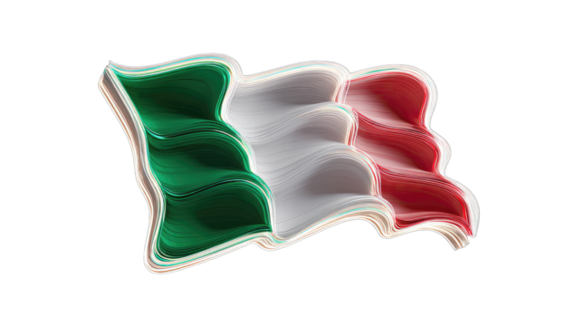 Abstract stylized Italian flag