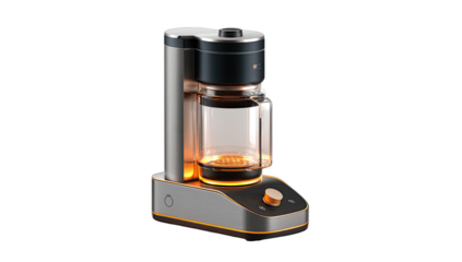 Modern coffee maker with a sleek design