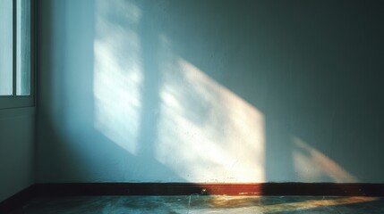 Empty Room With Sunlight Shadows