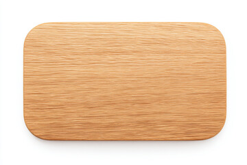 a wooden cutting board with a white background