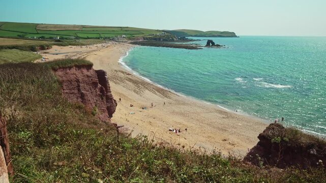 Thurlestone Sands and South Milton Sands, Devon, England