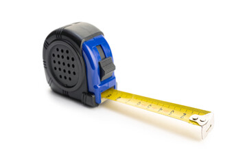 Measuring tape isolated on white background