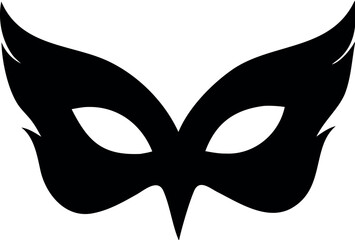 carnival disguise mask flat icon vector