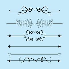 Collection of text dividers | Vector