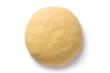 a doughnut on a white surface with a white background