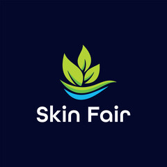 Fototapeta premium beauty natural skin care logo design vector