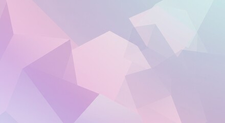 Obraz premium Pastel Polygon Abstract Background: Soft Lavender and Pink Geometric Design for Modern Branding
