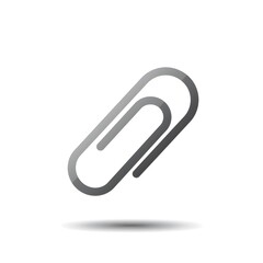 paper clip isolated on white