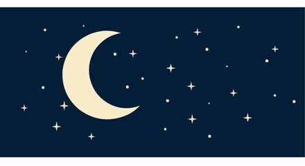 moon and stars