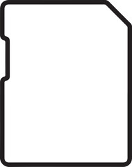 sd card icon outline